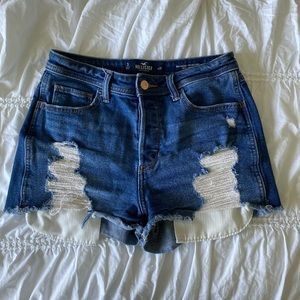 Hollister Size 3 High Waisted Denim Shorts